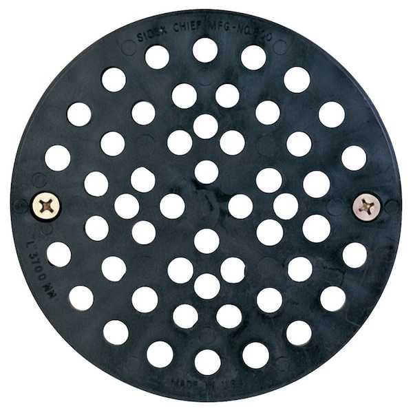 Sioux Chief Sioux Chief 6-3/4 in. Natural Black Round Polypropylene Floor Drain Strainer 801-APK - main